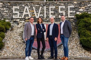 De gauche à droite : Jean-Marie Cretton, Géraldine Varone, Stany Luyet et Julien Dubuis